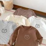 【73-100】 熊プリント シャツ - 画像 (6)