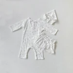 【66-90】 ボンネットOR小花柄 オールインワン - 画像 (6)