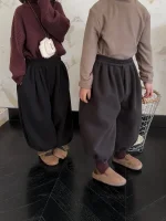 【80-140】 裏ボア カジュアル パンツ - 画像 (5)