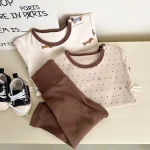 【66-90】 ドットOR動物柄 ロンパース orボトムス - 画像 (4)