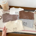 【73-100】 熊プリント シャツ - 画像 (7)