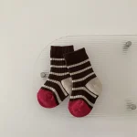 【GOODS】 韓国風 ボーダー ソックス - 画像 (9)