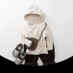 【80-130】 フリースフーディ トップス - 画像 (3)