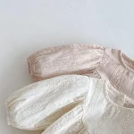 【66-90】 花柄 刺しゅう ロンパース - 画像 (12)