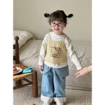 【90-140】 取り外し可能 スカート デニム パンツ - 画像 (5)