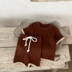 【66-90】 ニット リブ セットアップ - 画像 (8)