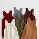 【66-100】 シンプル ニット サロペット or インナーシャツ - 画像 (3)