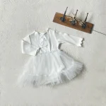【66-90】 リボン チュール ワンピース - 画像 (4)