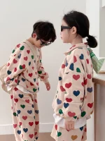 【90-150】ハート姉妹兄弟コーデ セットアップ - 画像 (4)