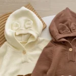 【66-90】 フーディ熊柄 オールインワン - 画像 (14)