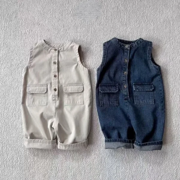 【65-90cm】 ポケット付き オールインワン