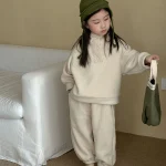 【80-150】 フリースボタン付き セットアップ - 画像 (5)