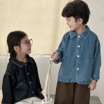 【80-150】 ポケット付き デニム アウター - 画像 (14)