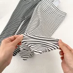 【73-100】 ボーダー サロペット タイツ - 画像 (11)