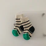 【GOODS】 韓国風 ボーダー ソックス - 画像 (10)