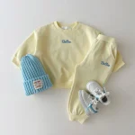 【80-130】 英字刺繡 セットアップ - 画像 (6)