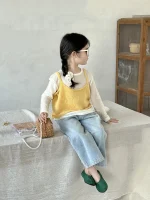 【90-140】 イエローキャミORデニム パンツ ORベージュ トップス - 画像 (12)