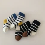 【GOODS】 韓国風 ボーダー ソックス - 画像 (5)