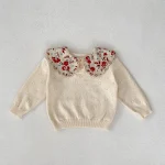 【66-100】 刺繍 襟 トップス - 画像 (13)
