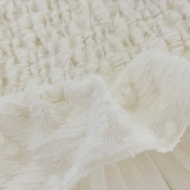 【66-100】花刺繡 レース ワンピース - 画像 (6)