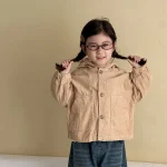 【80-150】 フード付き ポケット付き アウター - 画像 (6)