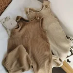 【80-130】 レトロ シンプル サロペット - 画像 (11)