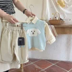 【80-120】カートゥーン カジュアル パンツ - 画像 (4)