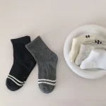 【GOODS】 韓国風 シンプル ソックス - 画像 (6)