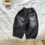 【80-150】 バックポケットロゴ デニム パンツ - 画像 (11)