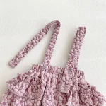 【73-100】 花柄 サロペット & トップス 2点セット - 画像 (7)