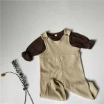 【80-130】 レトロ シンプル サロペット - 画像 (6)