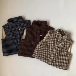 【80-130】 チェック ベスト - 画像 (9)