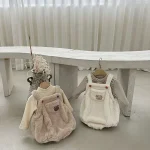 【66-90】 熊柄 ボア ロンパース - 画像 (4)
