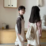 【80-150】 ポケット付き サロペット or ワンピース - 画像 (4)