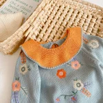 【66-100】フリル襟 刺繡 セットアップ - 画像 (6)
