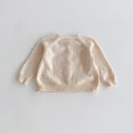 【80-130】 クールネック シンプル カーディガン - 画像 (9)