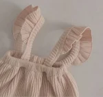 【66-90】INS映え 可愛い フリル  ニット サロペット - 画像 (7)