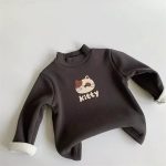 【73-120】 動物柄 裏起毛 トップス - 画像 (5)