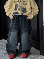 【100-160】 トレンド 動きやすい デニム パンツ