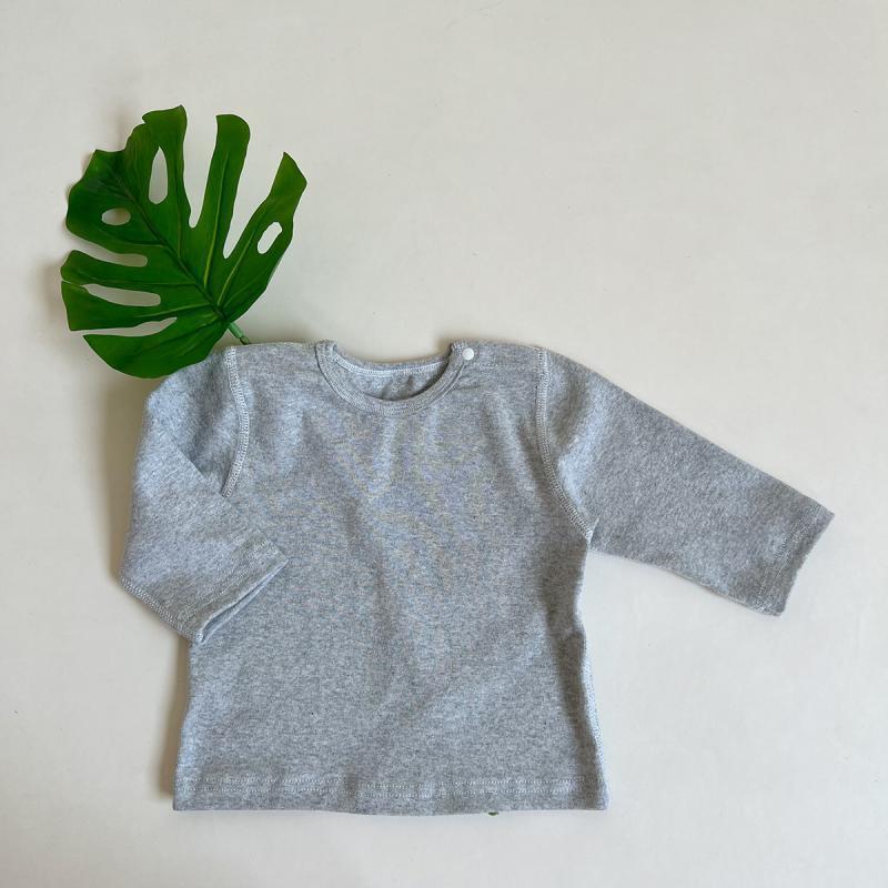 【66-100】肌に優しい シンプル 長袖 Tシャツ - 画像 (9)