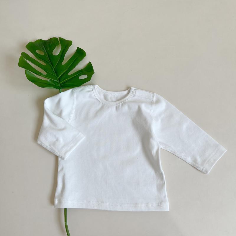 【66-100】肌に優しい シンプル 長袖 Tシャツ - 画像 (6)