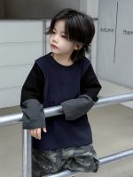 【100-150】 カジュアル 切り替え トップス - 画像 (8)