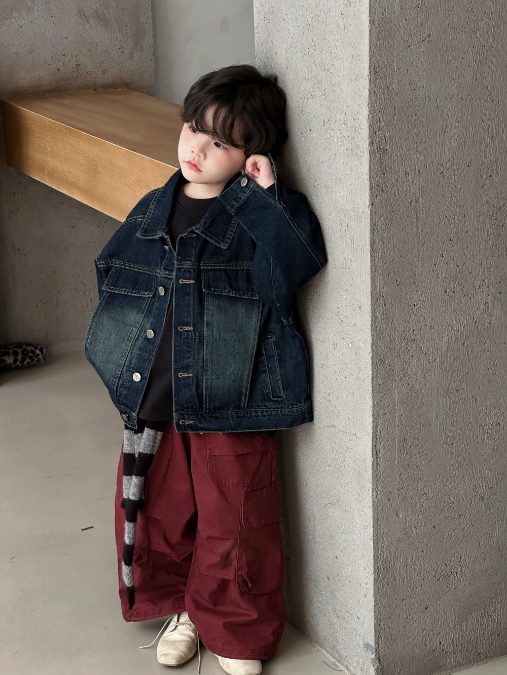 【90-150】カジュアル ゆったり ボトムス パンツ - 画像 (3)