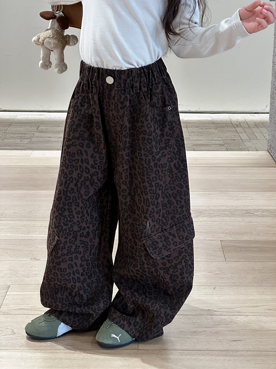 【90-150】 ヒョウ柄 ボトムス パンツ - 画像 (6)