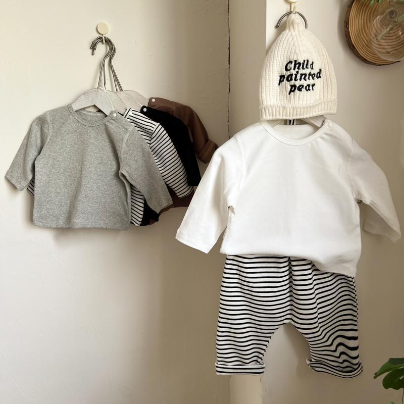 【66-100】肌に優しい シンプル 長袖 Tシャツ - 画像 (3)