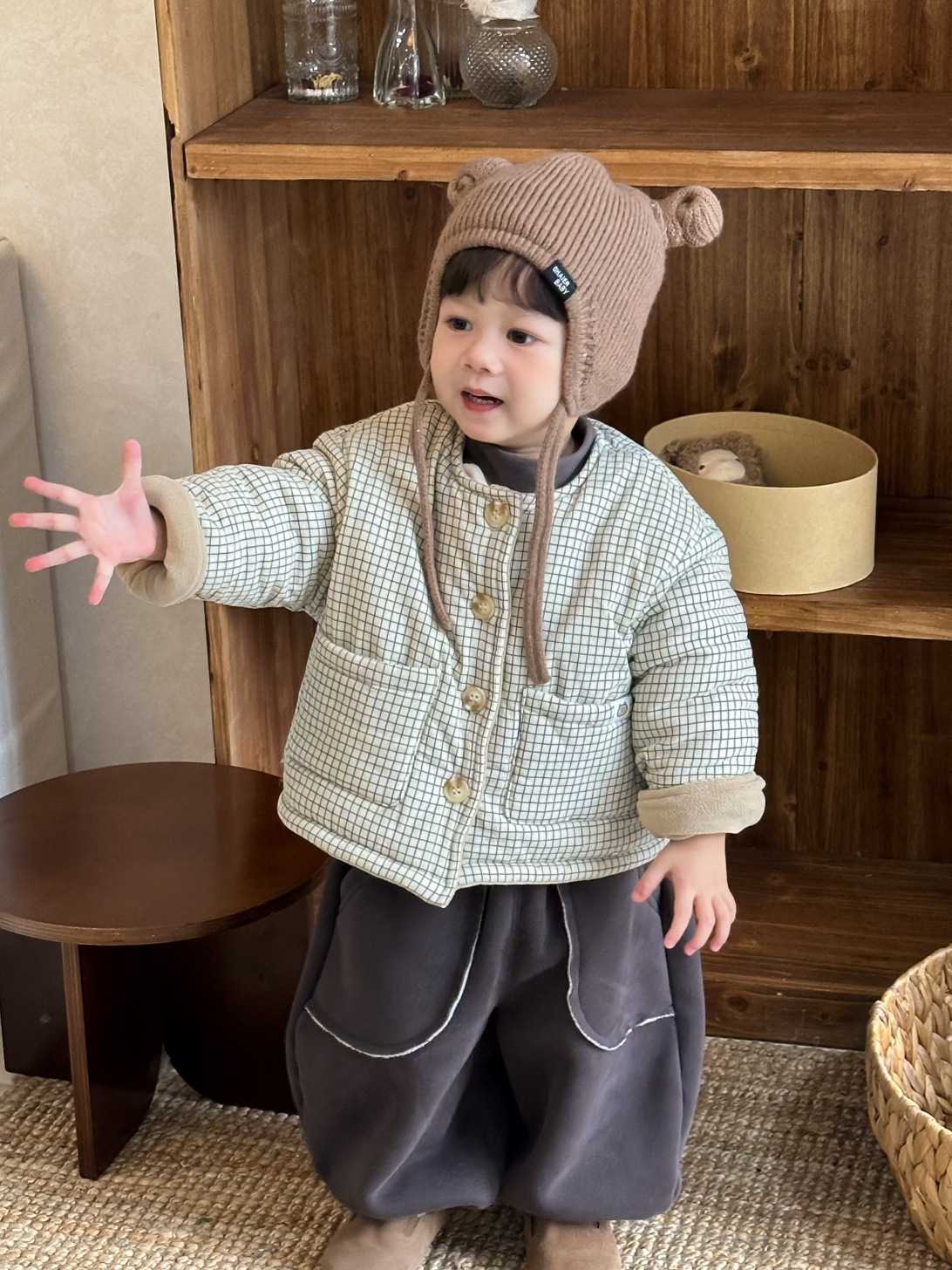 【73-110】 チェック柄 アウター/トレーナー/パンツ - 画像 (9)
