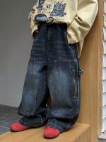 【100-160】 トレンド 動きやすい デニム パンツ - 画像 (3)