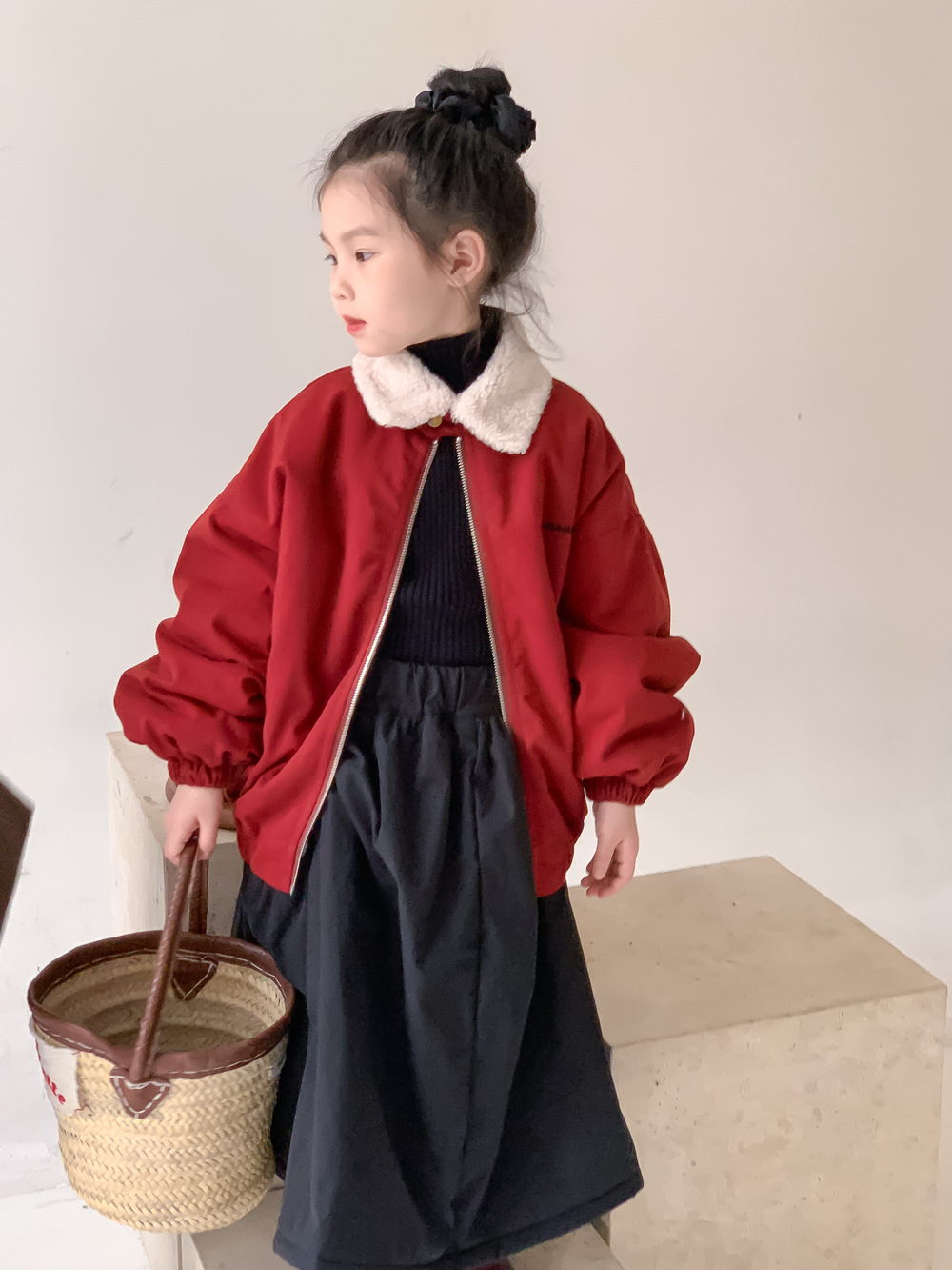【90-150】新作 厚手 無地 ジャケット - 画像 (7)