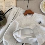 【73-120】 シンプル トレーナー+パンツ セットアップ - 画像 (4)