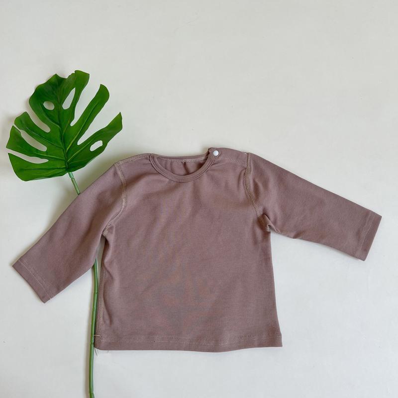 【66-100】肌に優しい シンプル 長袖 Tシャツ - 画像 (8)